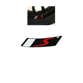 Vespa GTS sport wiel sticker zwart origineel Piaggio (2020)