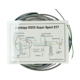 Zundapp Supersport 517/ KS50 kabelboom grijs