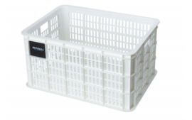 Basil crate large (Fietskrat) 40 liter 34 x 49 x 27 cm  helder wit