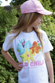 Stevie Oversized Tee | White Flowers