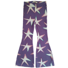 Mikki Flared Trousers | Stars print