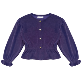 Daen Blouse ls | Purple velours