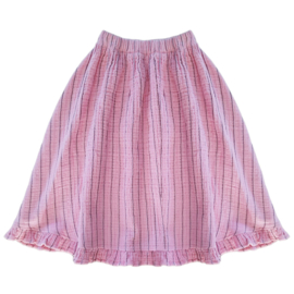 Charlie Long Skirt | Dusty pink stripe