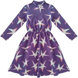 Lois Long Dress | Stars print