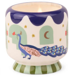 paddywax peacock candle - misted lime