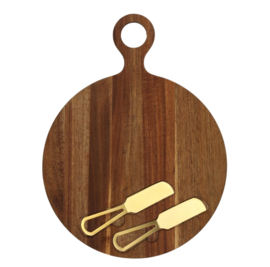 borrelplank met gouden botermesjes