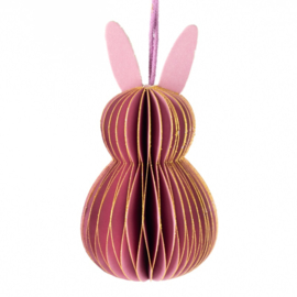 papieren bunny roze