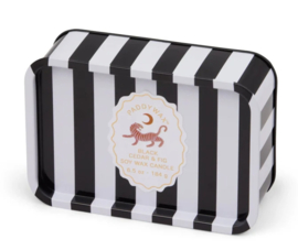 paddywax tiger tin candle - black cedar & fig