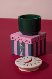 paddywax green glass candle - chili pepper & mango