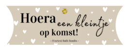 bath bombs box - hoera een kleintje op komst