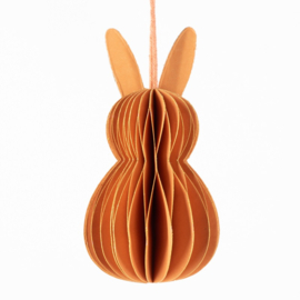 papieren bunny oranje