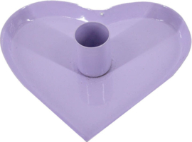Kandelaar Hart Lila