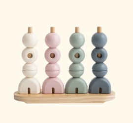 MUSHIE WOODEN MULTI SHAPE STACKER