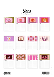 verjaardags kalender sizzy