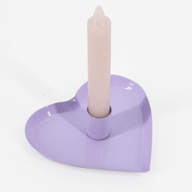 Kandelaar Hart Lila