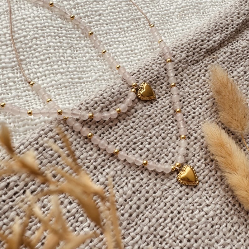 Rozenkwarts Ketting
