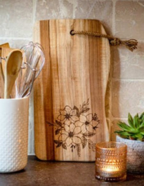 Houten Plank Flowers