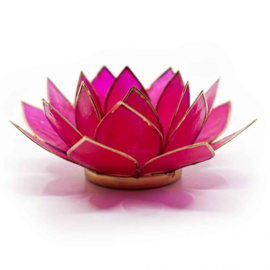 Waxinelichthouder Lotus Fuchsia