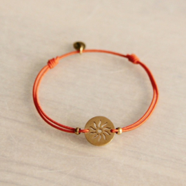 Armband met Zon Oranje/Goud