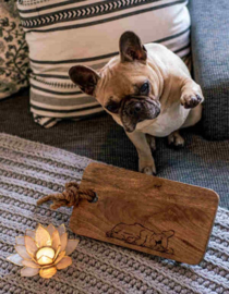 Houten Plank Franse Bulldog klein