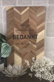 Borrelplank Bedankt