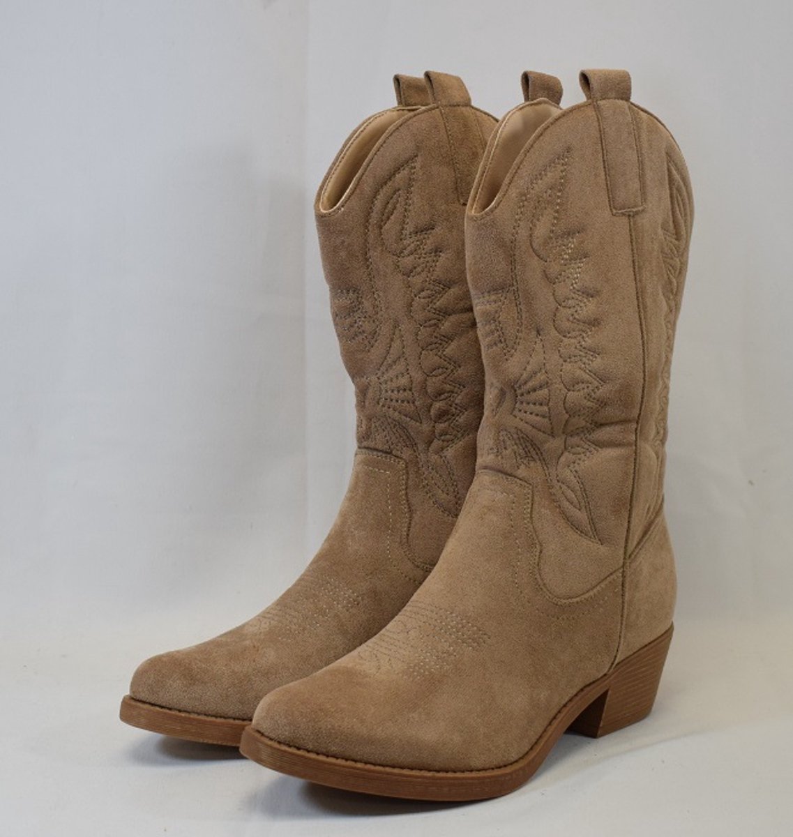 Cowboylaarzen - taupe - suedine - kuitlaarzen