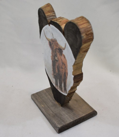 ZoeZo Design - Woondecoratie - houten ornament - Schotse Hooglander - 25 x 15 cm