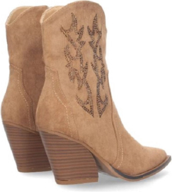 Cowboylaarzen - suedine - Khaki - bling