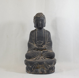 ZoeZo Design - Boeddha - zittend - beton - H 36 cm - Br 18 cm