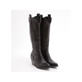 ZoeZo Design - laarzen - cowboylaarzen - zwart - hakhoogte 7 cm - ecoleder