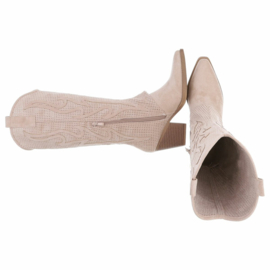 Cowboylaarzen - beige - suedine - kaplaarzen - zomerlaarzen