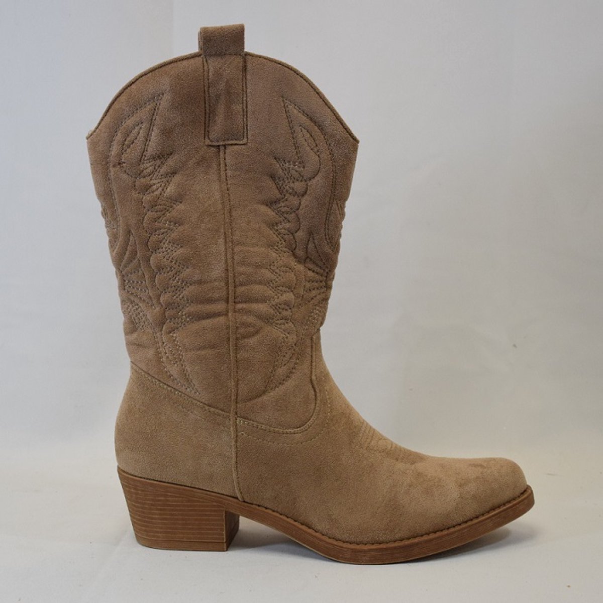 Cowboylaarzen - taupe - suedine - kuitlaarzen