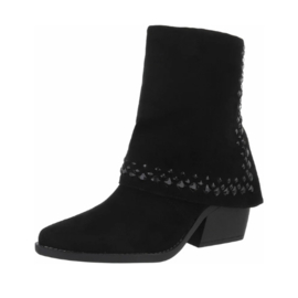 Kaplaarzen - korte laarzen - enkellaarzen - zwart - met studs in zwart - cowboylaarzen
