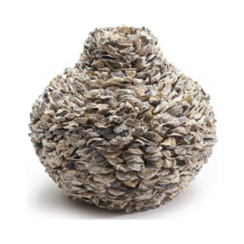 ZoeZo Design - schelpenvaas - XXL vaas - 100% natuurproduct - H48 x Ø48 cm