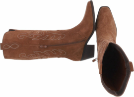 Cowboylaarzen - bruin - suede - echt leder !