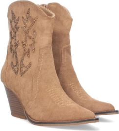 Cowboylaarzen - suedine - Khaki - bling