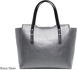 Replay - tas - shopper - zilver - 34 x 29 x 13 cm