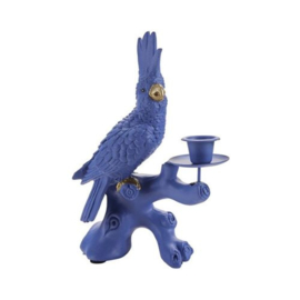 ZoeZo Design - Kandelaar - papegaai - H 22 x Br 15 cm - polyresin