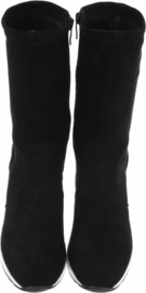 Wedges - in 2 kleuren - hoge Sneaker - soklaars - stretchlaars