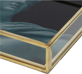 Wants & Needs - 2 stuks - opbergdoosje - decoratiedoosje - Messing Goud 16 X 16 X 3