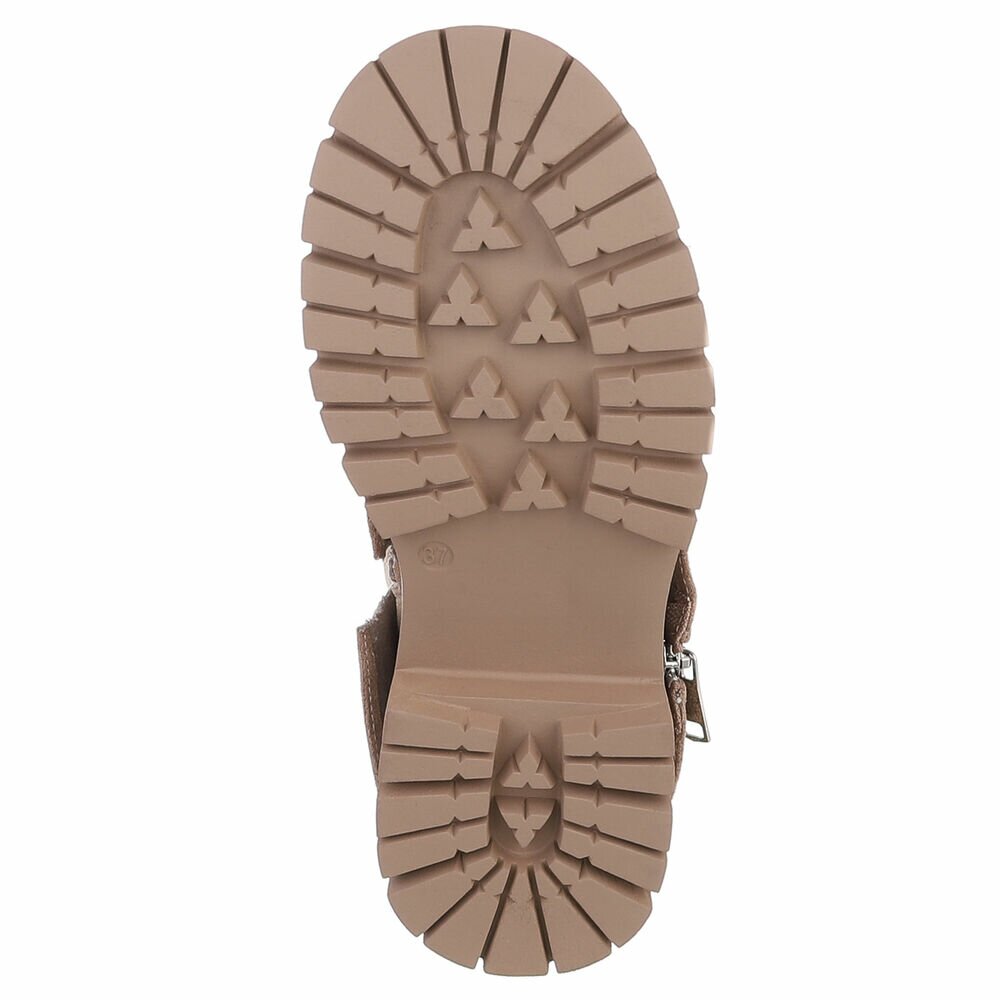 kaplaarzen - suedine - khaki - lange laars - lage hak