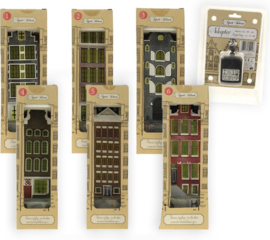 ZoeZo Design - 3 stuks - Typisch Hollands - Tweezijdig - verlicht - Vensterbankhuisje - spaar ze allemaal - inclusief adapter