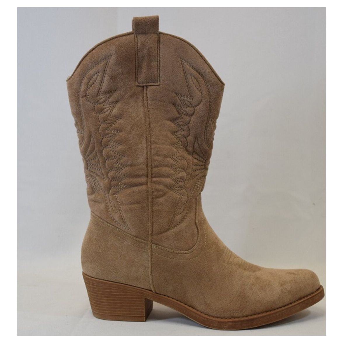 Cowboylaarzen - taupe - suedine - kuitlaarzen