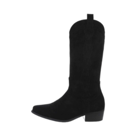 Cowboylaarzen - Basic laarzen - zwart - suedine