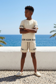 Jongens Zwembroek Beige ICON – Kinder Swimshort Sand