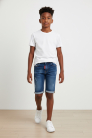 Blauwe jongens denim short – comfortabele korte broek