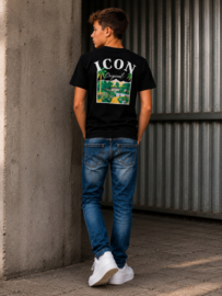 ICON Original Jongens T-shirt Zwart met Backprint