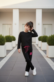 Zwarte meisjes comfy set – stijlvolle en comfortabele loungewear
