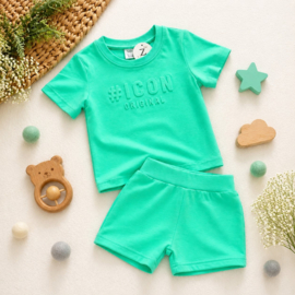 Mintgroene Baby Jongens Zomerset – ICON Original 2 Delige Set