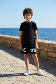 Jongens Zwembroek Zwart ICON Print – Kinder Swimshort Bold Logo